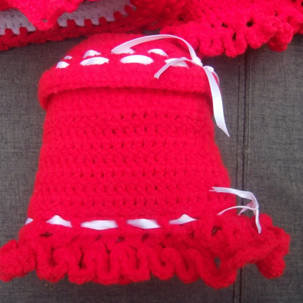 Three Handmade Knitted Toilet Tissue Covers